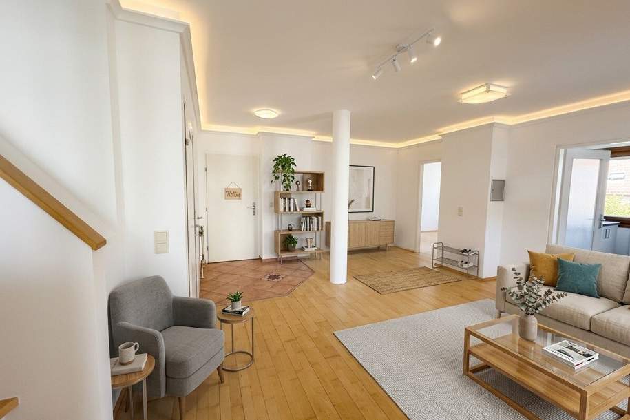 1140! HELLE TERRASSEN Maisonette-Wohnung Nähe Mauerbach, Wohnung-miete, 2.093,00,€, 1140 Wien 14., Penzing