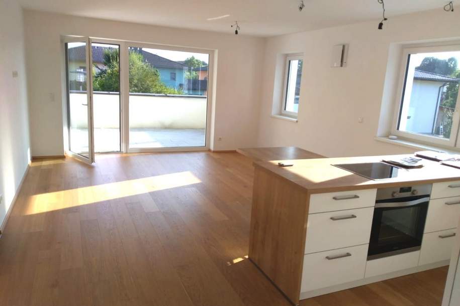 Barrierefreie 4 Zi-Wohnung mit großem Balkon und 2 Autostellplätzen, Wohnung-miete, 1.200,00,€, 4621 Wels-Land