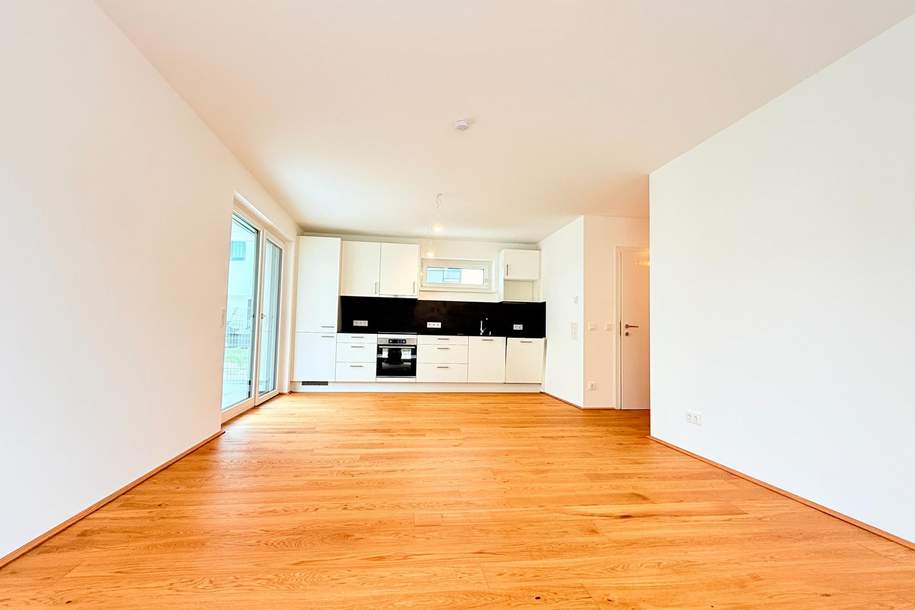 Nachhaltiges Wohnen in Essling, in deckengekühlter Ruhelage (mehrere Wohnungen mit unterschiedlichen Größen), Wohnung-miete, 1.388,93,€, 1220 Wien 22., Donaustadt
