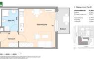 Neuwertige 1-Zimmer-Wohnung mit Balkon und Einbauküche - ab Oktober beziehbar!