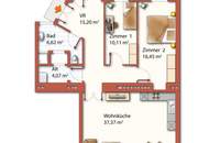 Saniertes 3 Zimmer 90m² Altbaujuwel | Lift | hofseitiger Balkon | perfekte Lage
