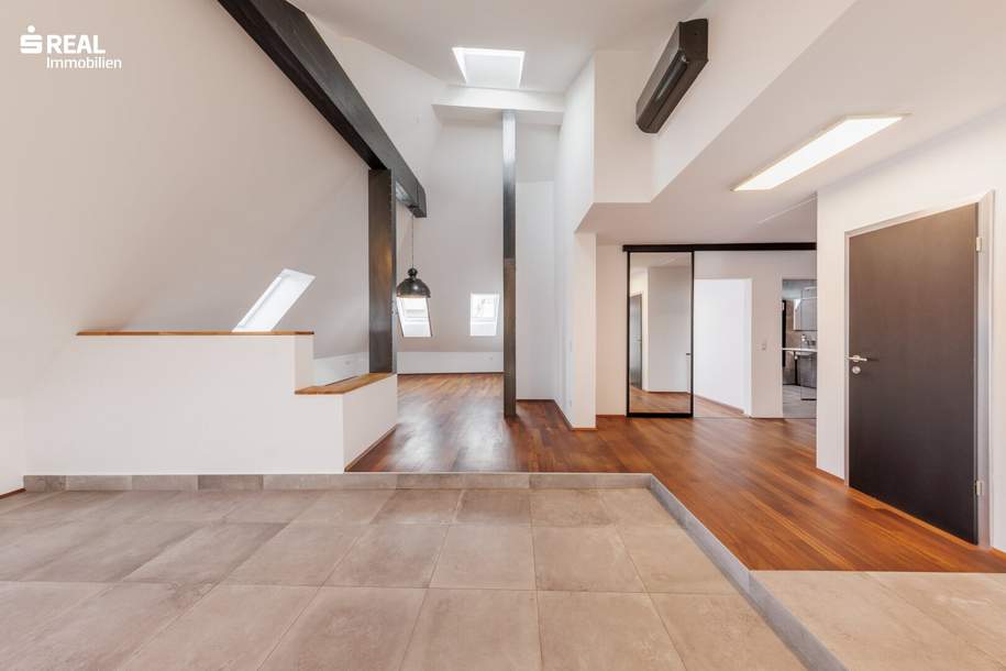 Exklusive Dachgeschoßwohnung mit großer Terrasse und herrlichem Ausblick, Wohnung-kauf, 850.000,€, 2100 Korneuburg