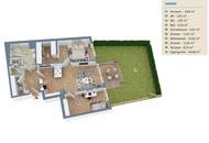 Erstbezug 3-Zi Gartenwohnung mit Terrasse, Fußbodenheizung &amp; Einbauküche in 1220 Wien!