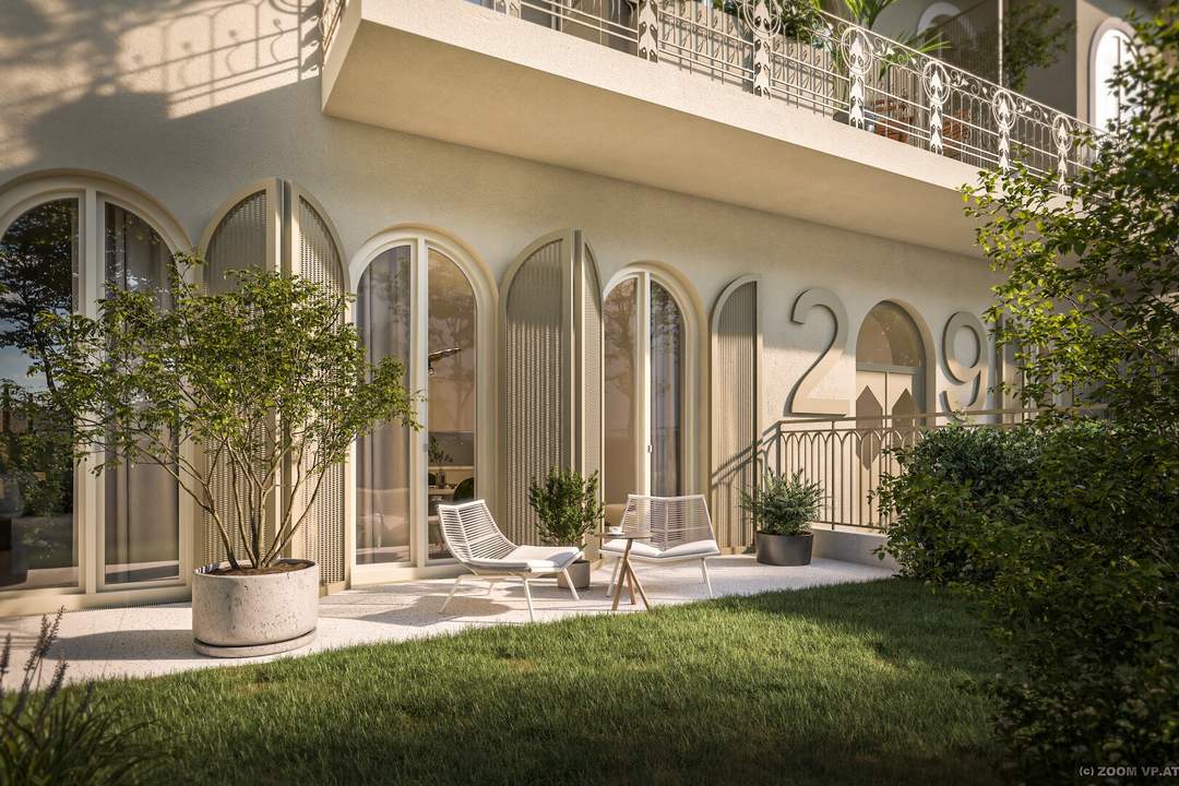 MAISON 29 - L'art de vivre | Erstbezug mit südseitigem Eigengarten bei U2 Messer/Prater! 3,8 m Raumhöhe!