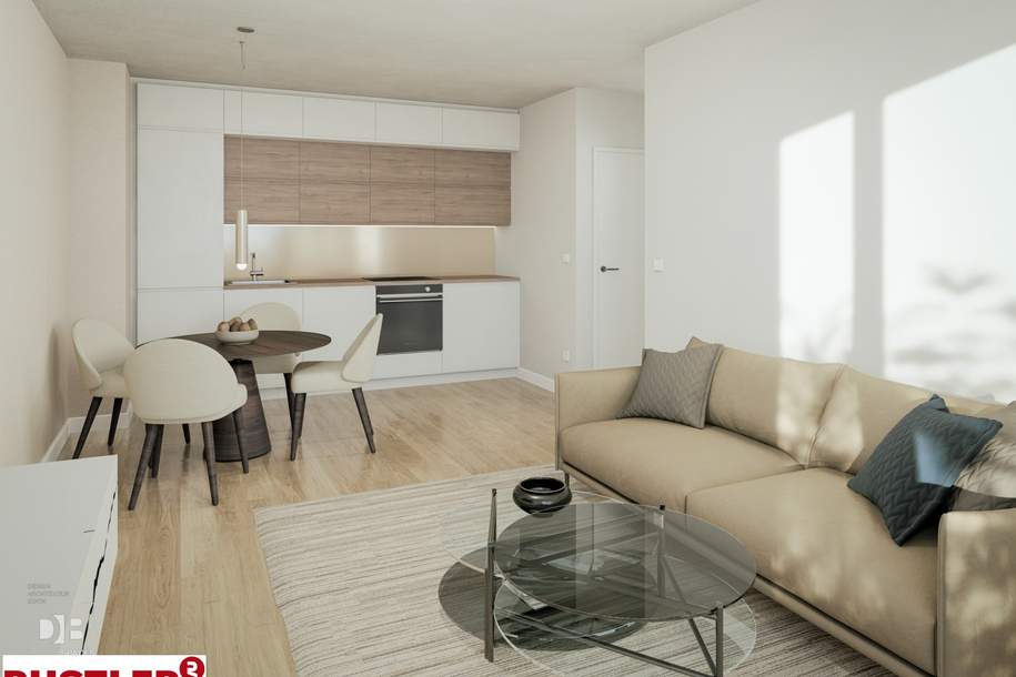 Wohnen zwischen Natur und Stadt - modernes Neubauprojekt nahe dem Marchfeldkanal, Wohnung-kauf, 297.000,€, 1210 Wien 21., Floridsdorf