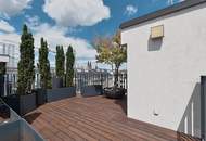 TRAUMBLICK und kuschliger KAMIN! Dachgeschoß-Maisonette mit 3 Terrassen! Garagenkauf im Haus möglich