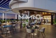 Möbliertes Apartment im 42. Stock mit Weitblick auf die Donau! Pool, Spa und Fitness inklusive!