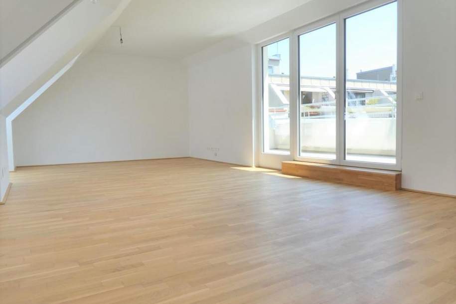 Oswaldgasse: Oberstes Stockwerk, 18m² TERRASSE und hofseitig ruhig! Klimaanlage!, Wohnung-miete, 2.190,00,€, 1120 Wien 12., Meidling