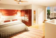 Provisionsfreier Erstbezug: vollunterkellertes Reihenhaus mit 4 Zimmern, Terrasse, Dachterrasse und Eigengrund samt Garagenplatz