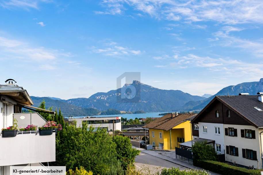 PENTHOUSE-FEELING IN MONDSEE ? GROßZÜGIGES WOHNEN MIT SEE- & BERGPANORAMA, Wohnung-kauf, 649.000,€, 5310 Vöcklabruck