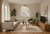 Gartenwohnung, drei Zimmer, neuwertig