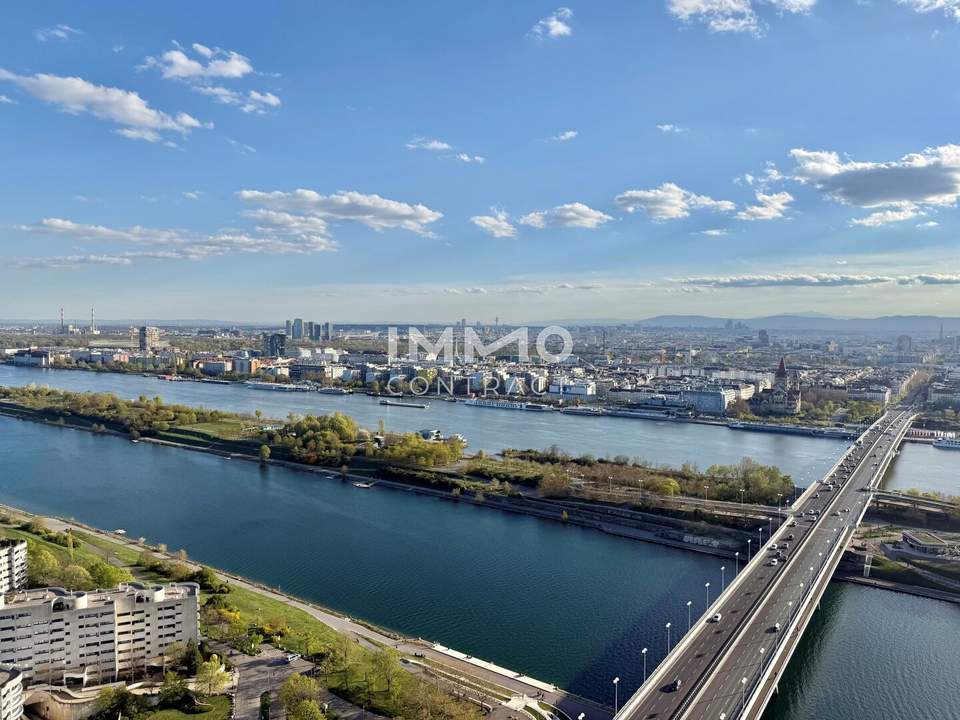 Prater, Stephansdom &amp; Donau: Exklusive Eckresidenz mit unverbaubarem Fernblick. DC2 Tower