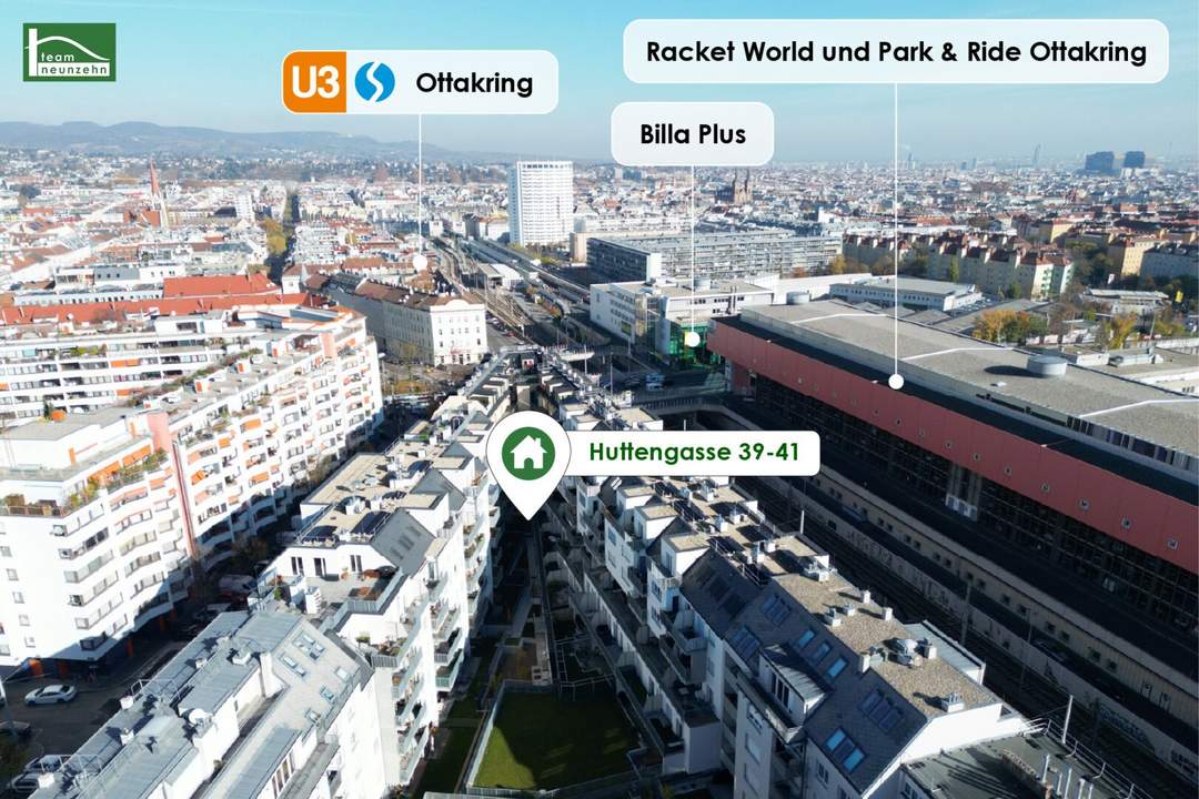 Urbanes Wohnen mit perfekter U-Bahn-Anbindung U3 Kendlerstraße! Ab Juni beziehbar!