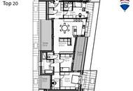 4-Zimmer-Dachgeschosswohnung mit 3 Terrassen nahe Donau | Erstbezug im Sommer 2025