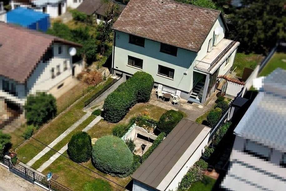 Gepflegtes Mehrfamilienhaus mit zwei separaten Wohneinheiten in absoluter Grünruhelage, Haus-kauf, 565.000,€, 1220 Wien 22., Donaustadt