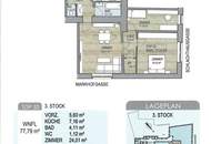 3-Zimmer DG direkt bei U3/Station Schlachthausgasse, 1030!