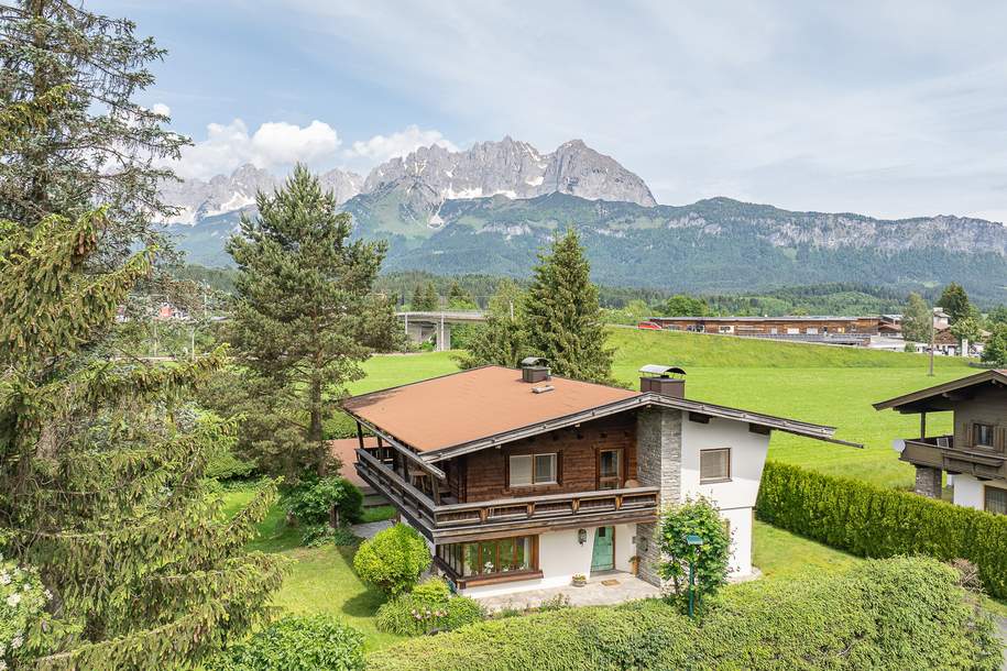 Tirolerhaus mit Kaiserblick in unverbaubarer Toplage, Haus-kauf, 6372 Kitzbühel