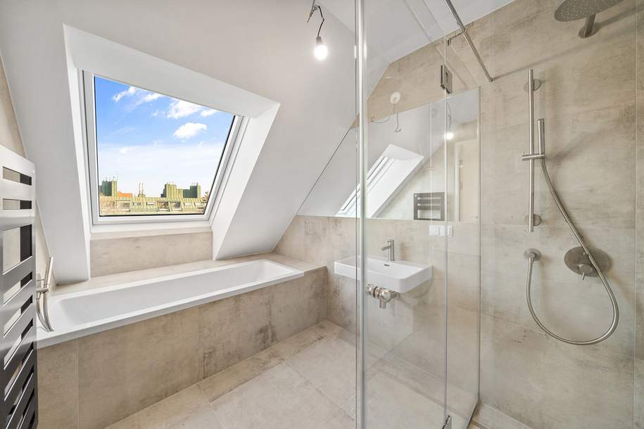 Wohnen im Dachgeschoß bei der Alten Donau, Wohnung-kauf, 349.900,€, 1210 Wien 21., Floridsdorf