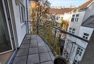 Wunderschöne ruhige Wohnung im 4.OG mit Balkon, Innenhoflage, nahe altes AKH, mit Garagenoption