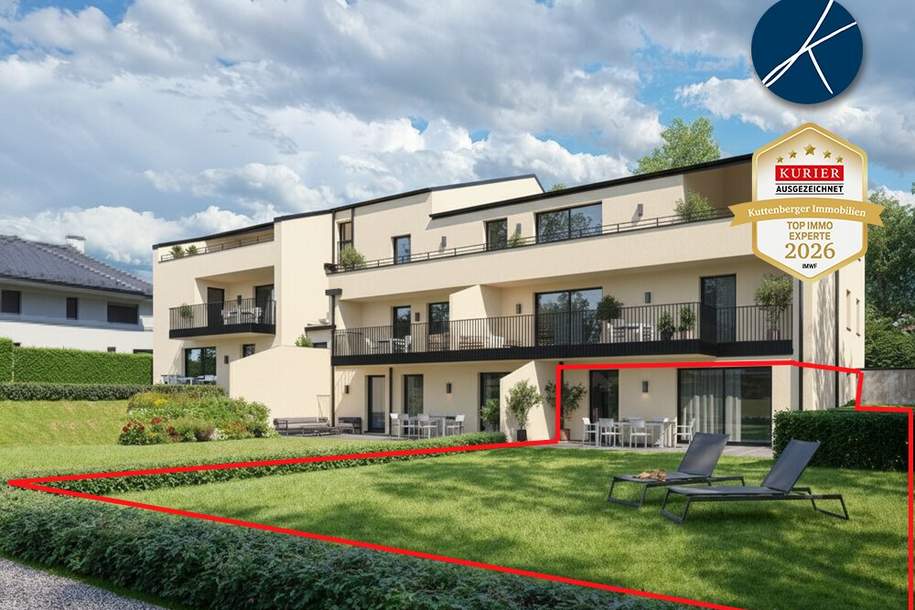 🌻🌼🌺Gartenwohnung mit 260m² Außenbereichen (Top 1) - Neubauprojekt am Kremser Steindl, Wohnung-kauf, 689.000,€, 3500 Krems an der Donau(Stadt)