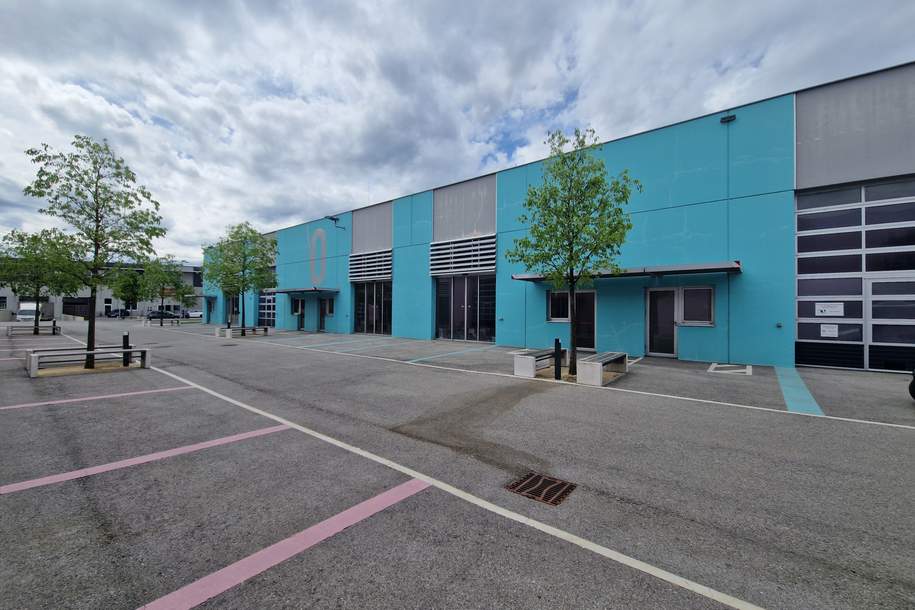 PRODUKTIONS- UND HALLENFLÄCHEN IN HOCHMODERNEM BUSINESSPARK SAMT DIREKTEM BAHNANSCHLUSS MITTEN IN DER STADT, Gewerbeobjekt-miete, 15.879,60,€, 2100 Korneuburg