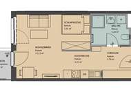 Moderne 1-Zimmer Wohnung mit Balkon