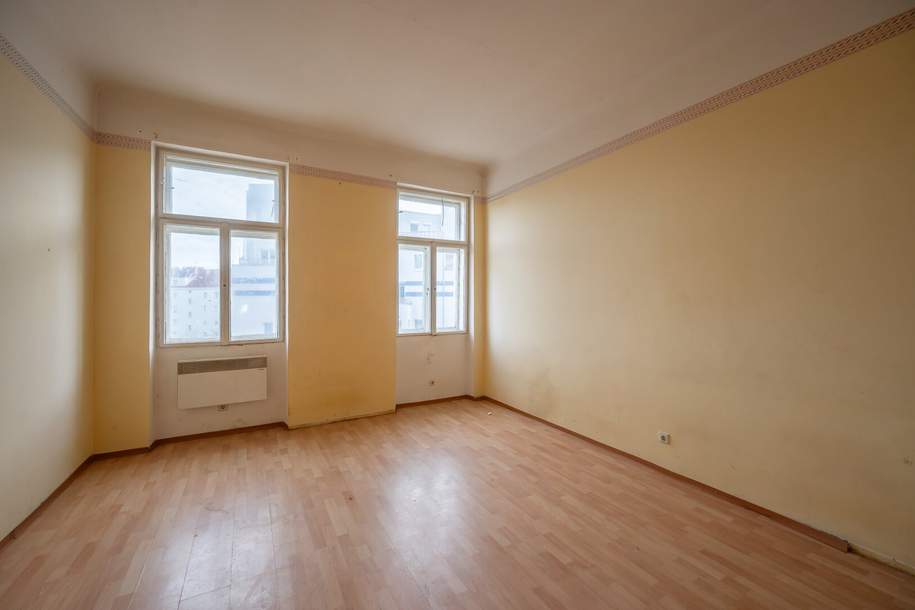 ++KLNB121++ sanierungsbedürftige 1-Zimmer-Wohnung in sehr guter Lage! - Airbnb/Kurzzeitvermietung Zustimmung aller Eigentümer vorhanden, Wohnung-kauf, 109.000,€, 1200 Wien 20., Brigittenau