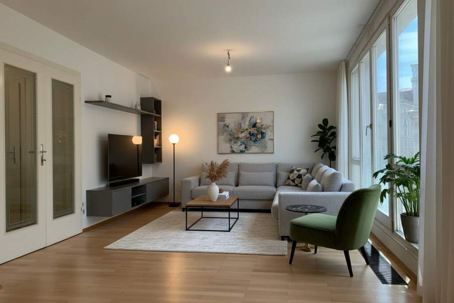 1040! Perfekt aufgeteilte 3-Zimmer Wohnung mit Gemeinschaftsterrasse nahe Schwarzenbergplatz!, Wohnung-miete, 1.919,15,€, 1040 Wien 4., Wieden