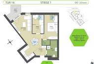 Eigentumswohnungen Projekt "Veritas" Dachgeschosswohnung Top 1/14, 2 oder 3 Zimmer