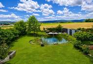Wohnen wie im privaten Resort - Exklusives Landhaus mit 150 m² Naturschwimmteich und Gartenoase