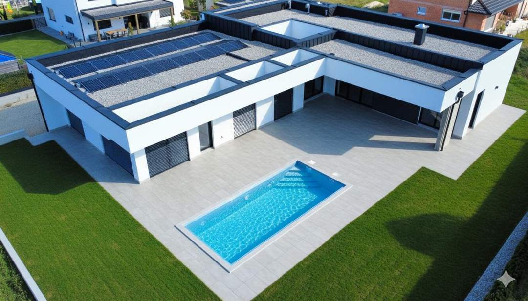 Exklusiver Wohntraum – Neubau-Bungalow mit Pool & Doppelgarage - Erstbezug