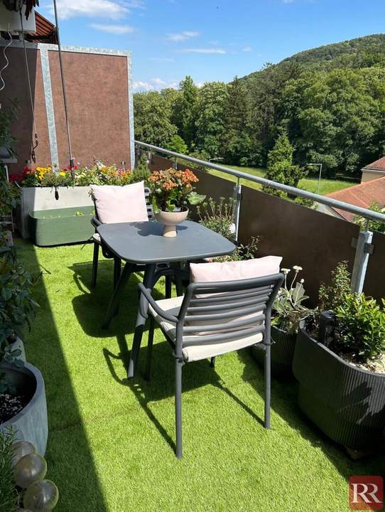 Sanierte &amp; sonnige Terrassenwohnung mit Grünblick bis zum Stift Klosterneuburg