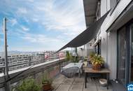 Lichtdurchfluteten Dachgeschoß-Maisonettewohnung mit traumhafter Terrasse und Grünblick!