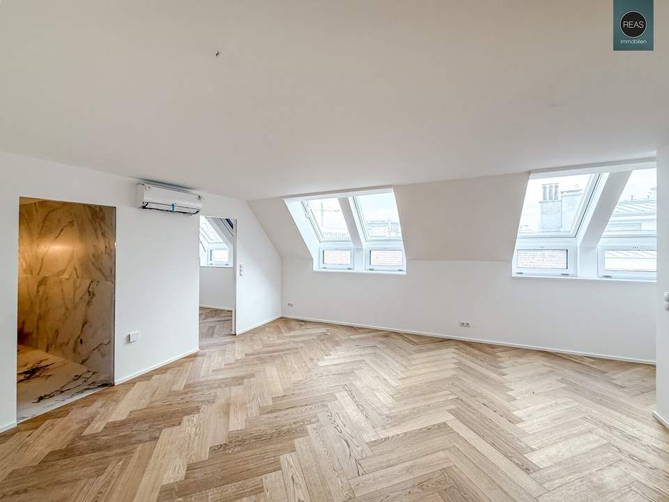 Elevate 1090 – Erstbezug: Luxus Dachgeschoss - Maisonette Wohnung (klimatisiert) nahe U6 Alser Straße, AKH!