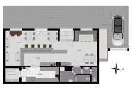 Modernes Geschäftslokal mit zwei Wohnungen im Zentrum von Wagrain