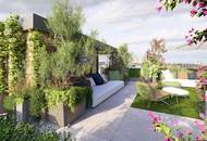 SPEKTAKULÄRES PENTHOUSE DER EXTRAKLASSE | Wintergarten mit aufklappbaren Fensterflächen | ca. 114 m² Dachterrasse mit Pool-Option | Schlafzimmer hofseitig | 360°-Tour