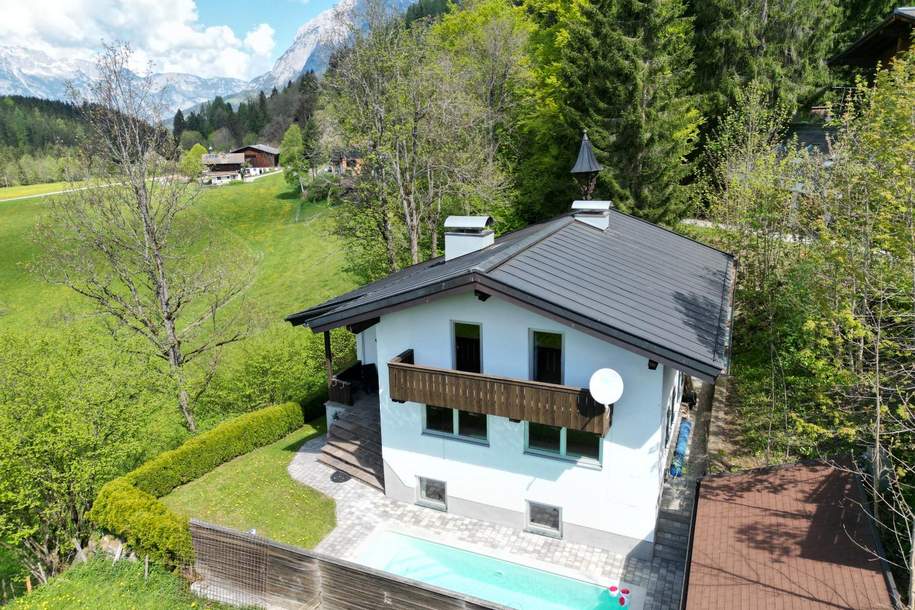 „Ferienzauber“ Traumhaftes Ferienhaus mit Pool in idyllischer Lage von Pfarrwerfen, Haus-kauf, 592.500,€, 5452 Sankt Johann im Pongau