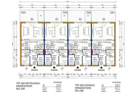 Reihenhausprojekt in Theresienfeld – Miete mit Kaufoption – Hochwertige Neubauten mit Garten in ruhiger Lage, Haus-kauf, 1.351,€, 2604 Wiener Neustadt(Land)