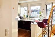 Relaxen mitten in der Stadt! Sympathische, helle Dachgeschoss Maisonettenwohnung mit Balkon und Terrasse - freier Blick über Wien