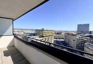 ERSTBEZUG am Hauptbahnhof: EXKLUSIVE DACHGESCHOSSWOHNUNG mit Dachgarten und wunderschönem Wienblick!