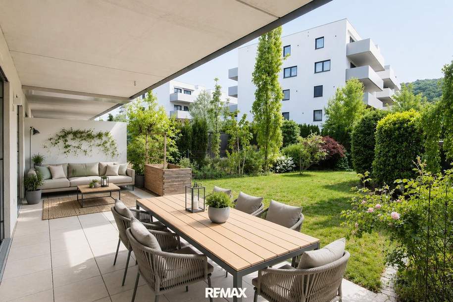 GARTEN-WOHLFÜHL-OASE: 3-Zimmer Gartenwohnung mit top Küche, Wohnung-kauf, 375.000,€, 8051 Graz(Stadt)