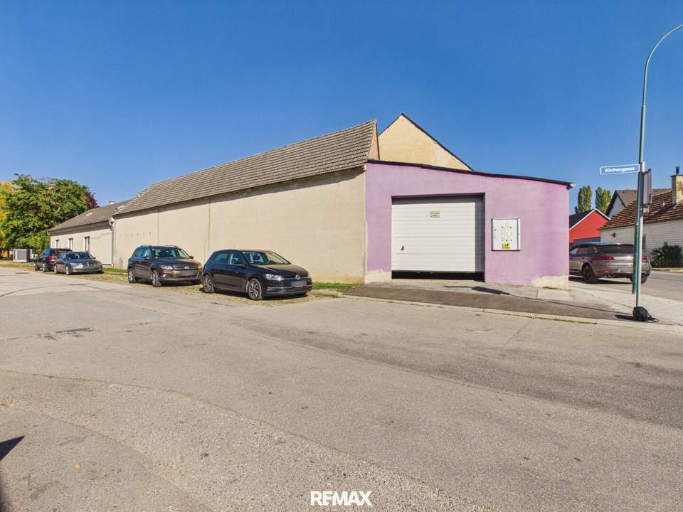 Eckliegenschaft mit Haus, Halle und Entwicklungspotenzial In Pachfurth nähe Bruck an der Leitha