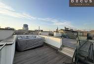 EXKLUSIVES PENTHOUSE | MIT PRIVATER SAUNA UND WHIRLPOOL | TERRASSENFLÄCHE AUF ZWEI EBENEN UND RUNDUM-BLICK | DIREKTER LIFTZUGANG AUS DER WOHNUNG