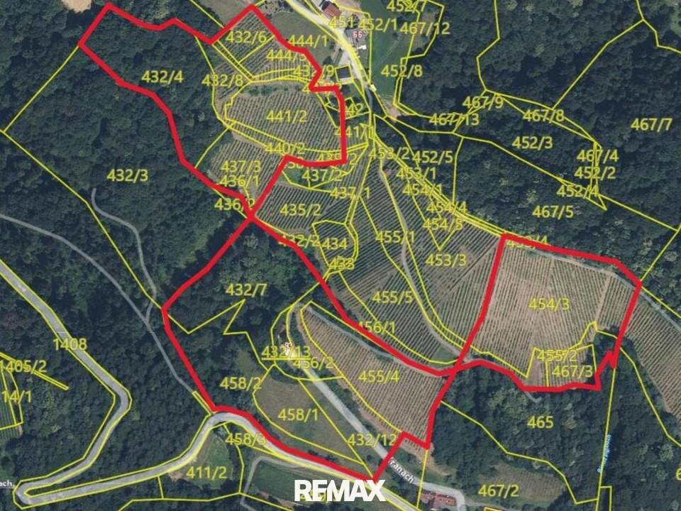Preisreduktion !! Weingarten mit Landwirtschaft und Altbestand in Kranach, Gemeinde Gamlitz