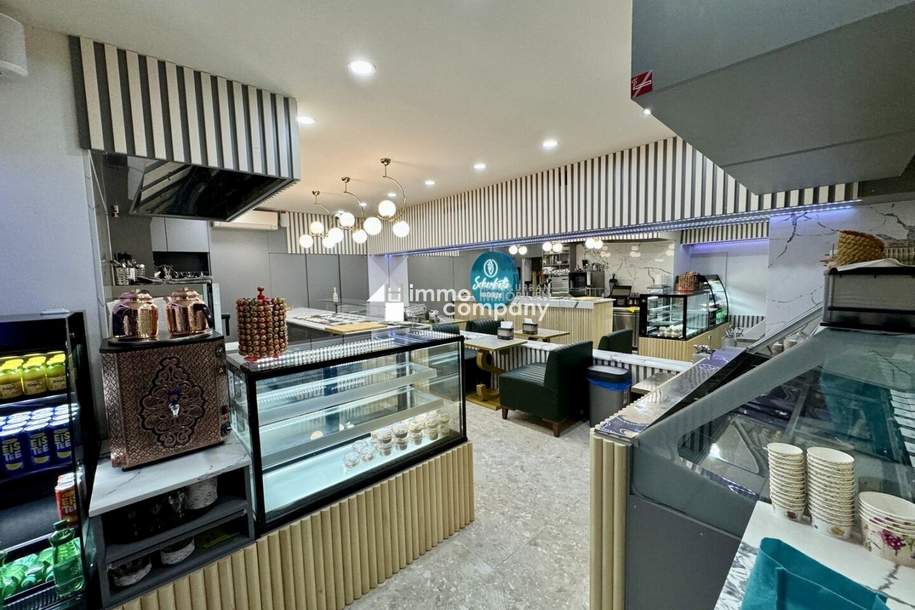 Scherbetto- Eissalon & Dessert Café Nähe Kaisermühlen!, Gewerbeobjekt-miete, 663,59,€, 1220 Wien 22., Donaustadt