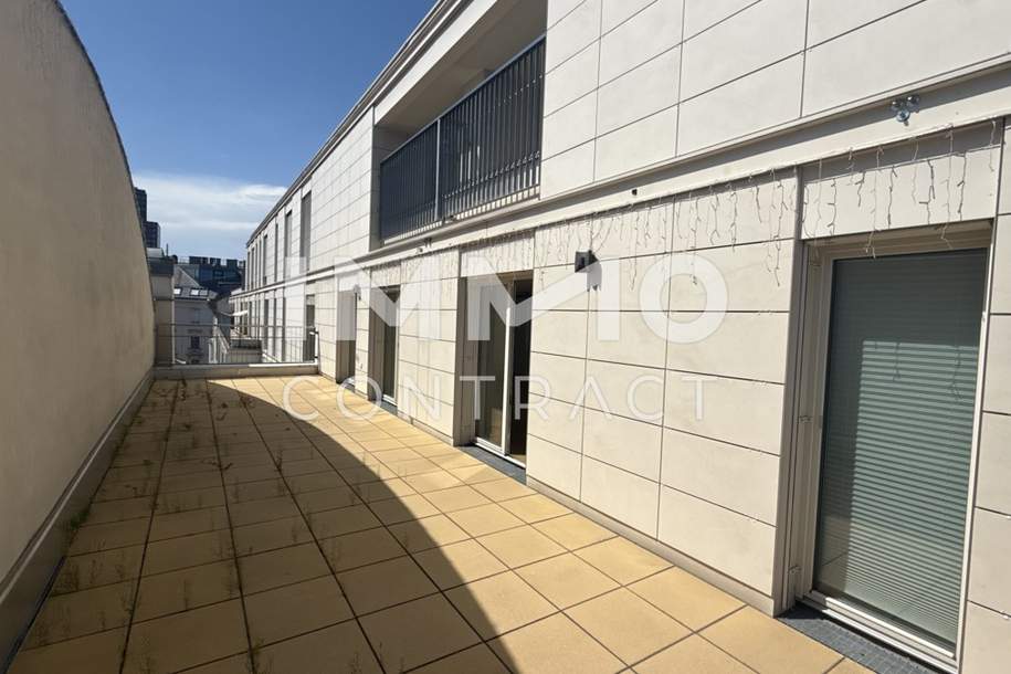 Einzigartiges DG-Büro in der Marxergasse! Mit Terrasse!, Gewerbeobjekt-miete, 2.996,00,€, 1030 Wien 3., Landstraße