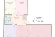 137 m² Wohnfläche – großzügige 4-Zimmer-Wohnung mit Entwicklungspotenzial