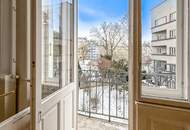 Büro: Stilvolles Altbauobjekt mit Klopfbalkon beim Währinger Schubertpark!