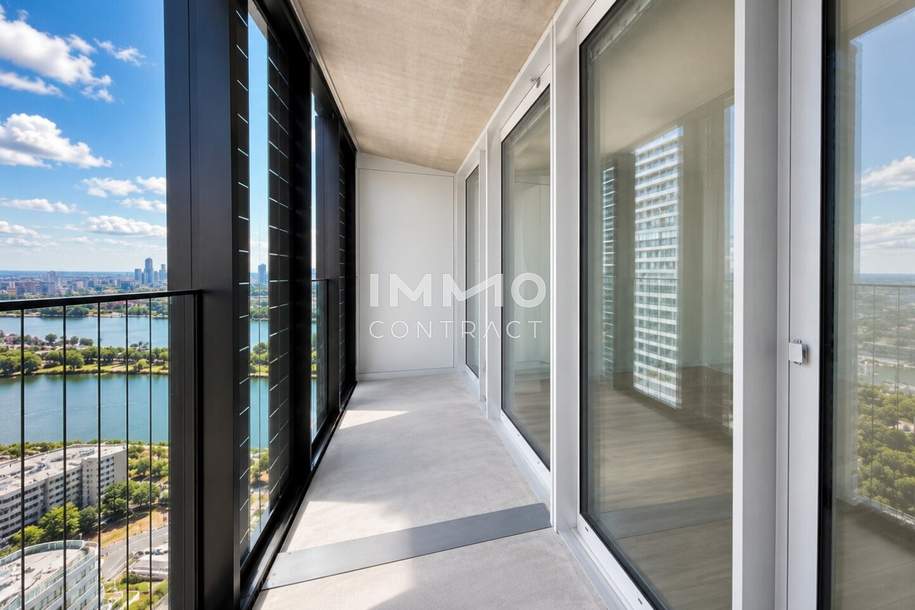 47. Etage - DC2 Tower Erstbezug: SKY RESIDENCES, Wohnung-miete, 1.250,00,€, 1220 Wien 22., Donaustadt