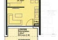 1-Zimmer Neubau Wohnung mit Loggia/Terrasse-Garten und Tiefgaragenplatz in Ruhelage - vermietet bis 30.06.2028